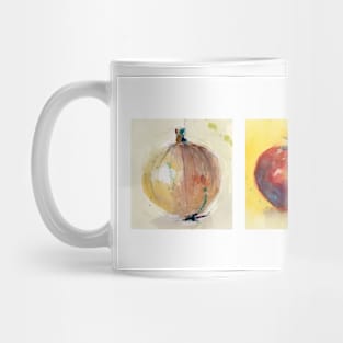 Veggies, tomato, onion, tomato Mug